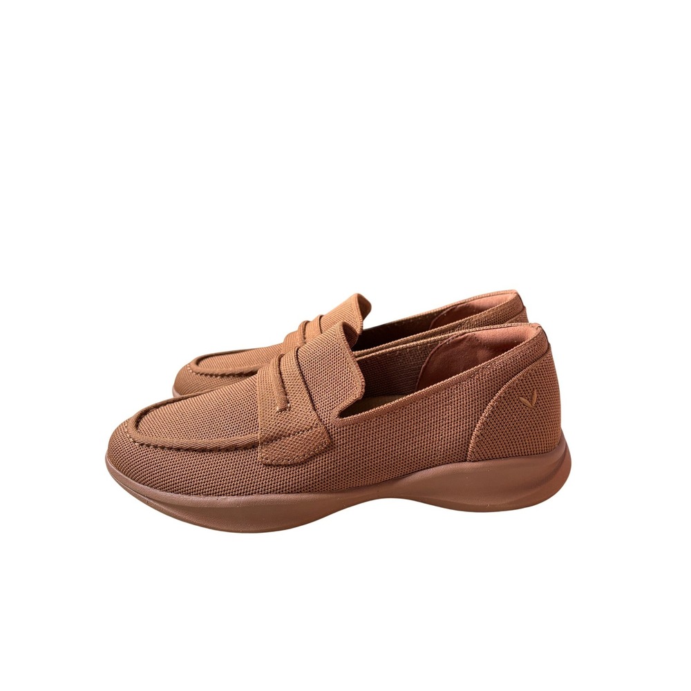 Vivaia Brown Knit Walker Pro Hybrid Penny Loafersn US 8 EU 39 Slip On Flats NEW - Picture 3 of 10